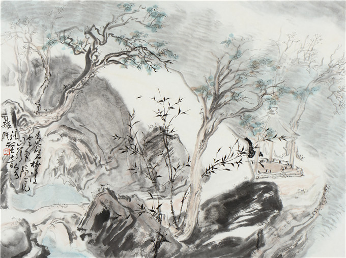 1606118498330077356.jpg 青木凌空34x46cm,纸本设色,2020年.jpg