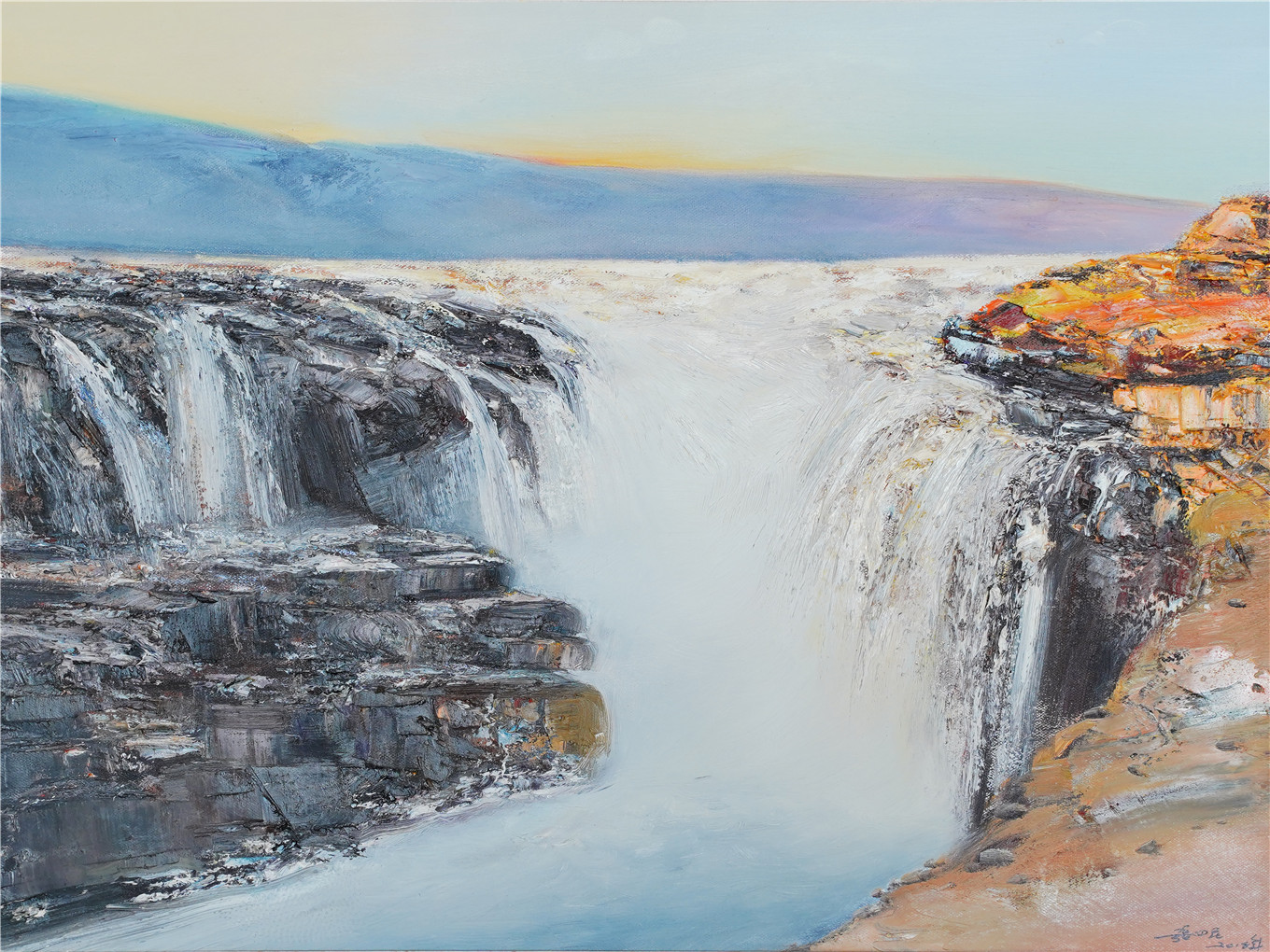 2黄河壶口瀑布、80X60cm.jpg
