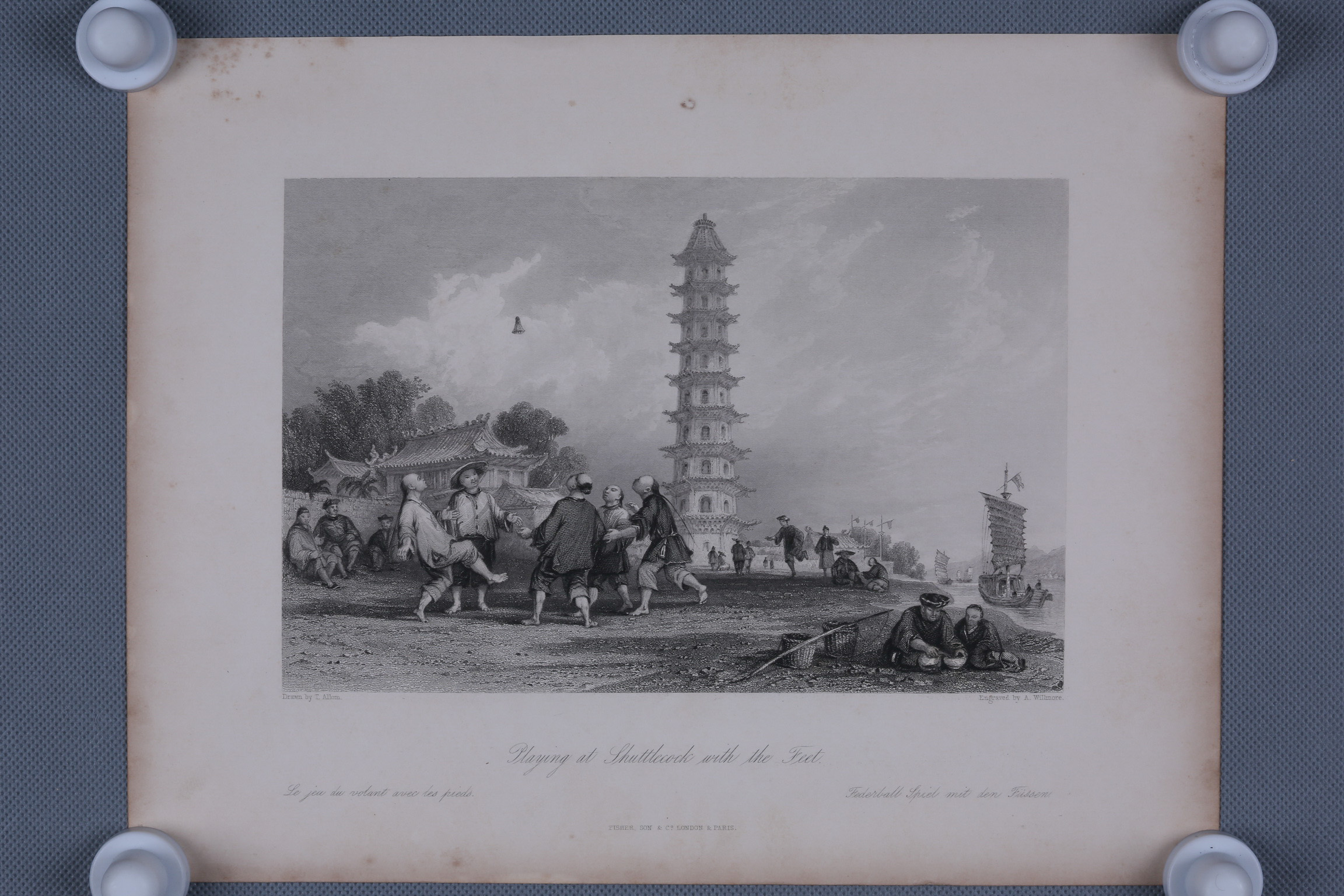 清中国风情图钢版画-50