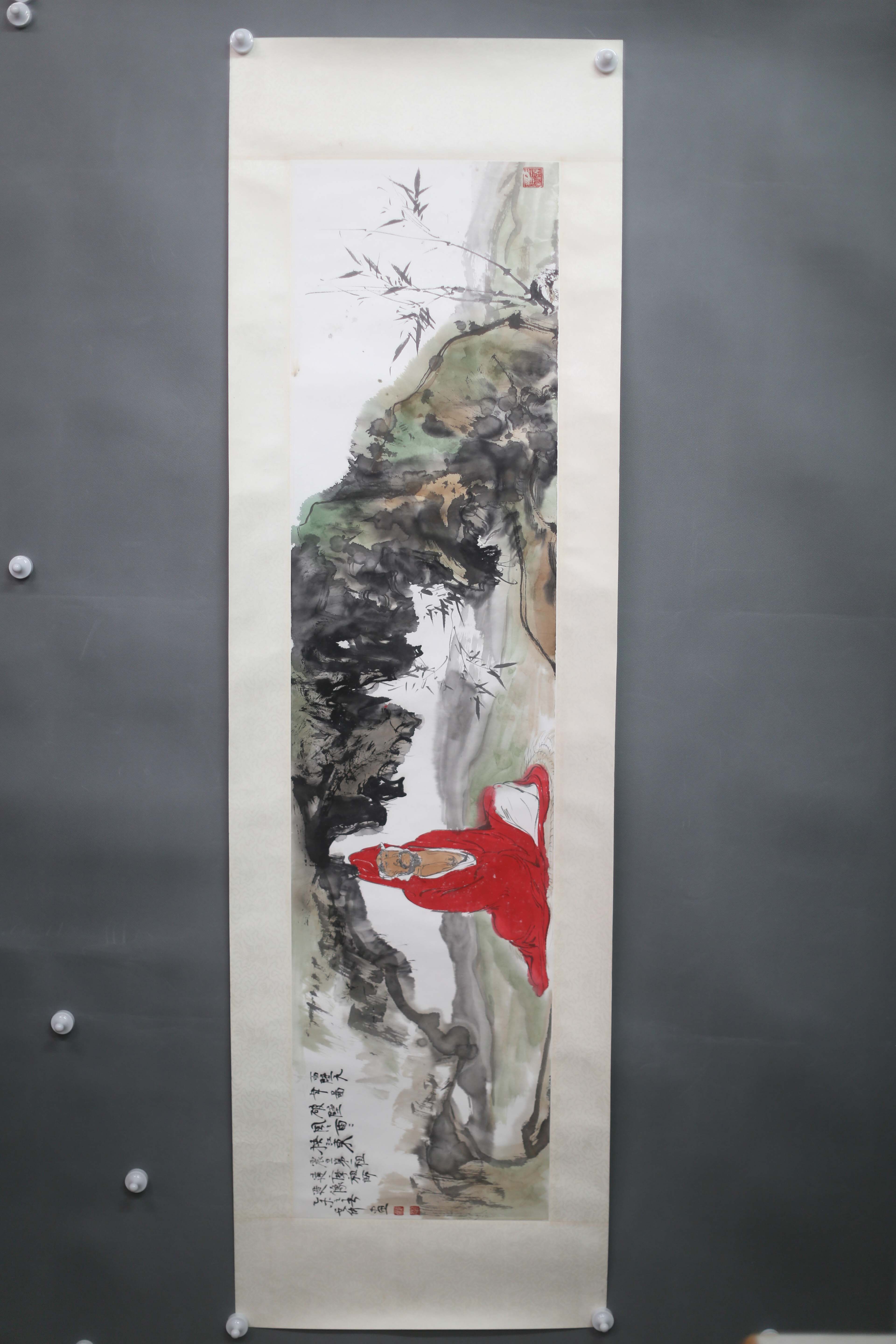 中华人民共和国程云仲达摩面壁图