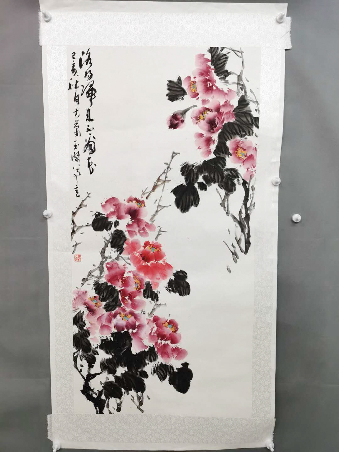 2019年郑玉杰牡丹花卉图