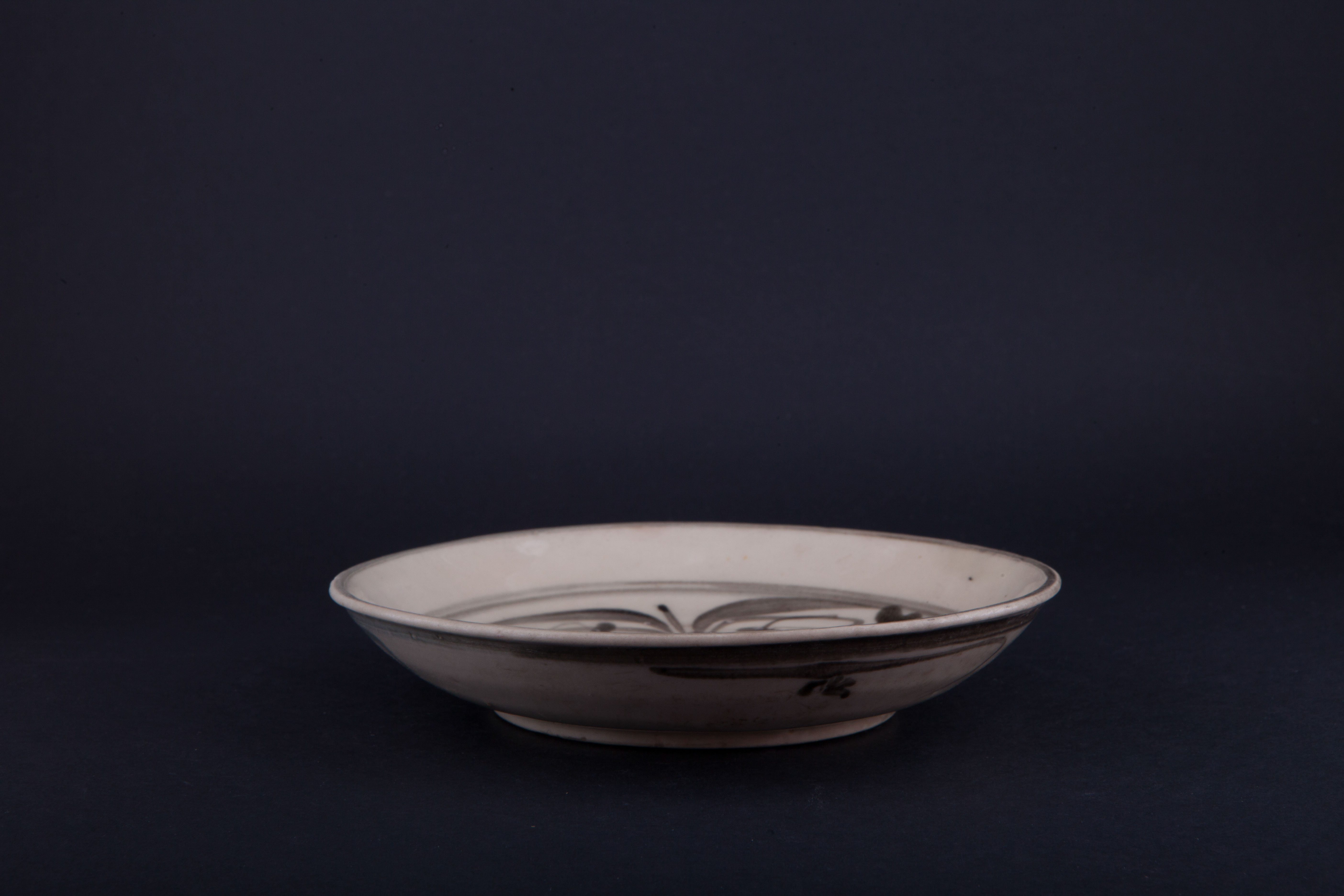 清青花花卉纹盘-302