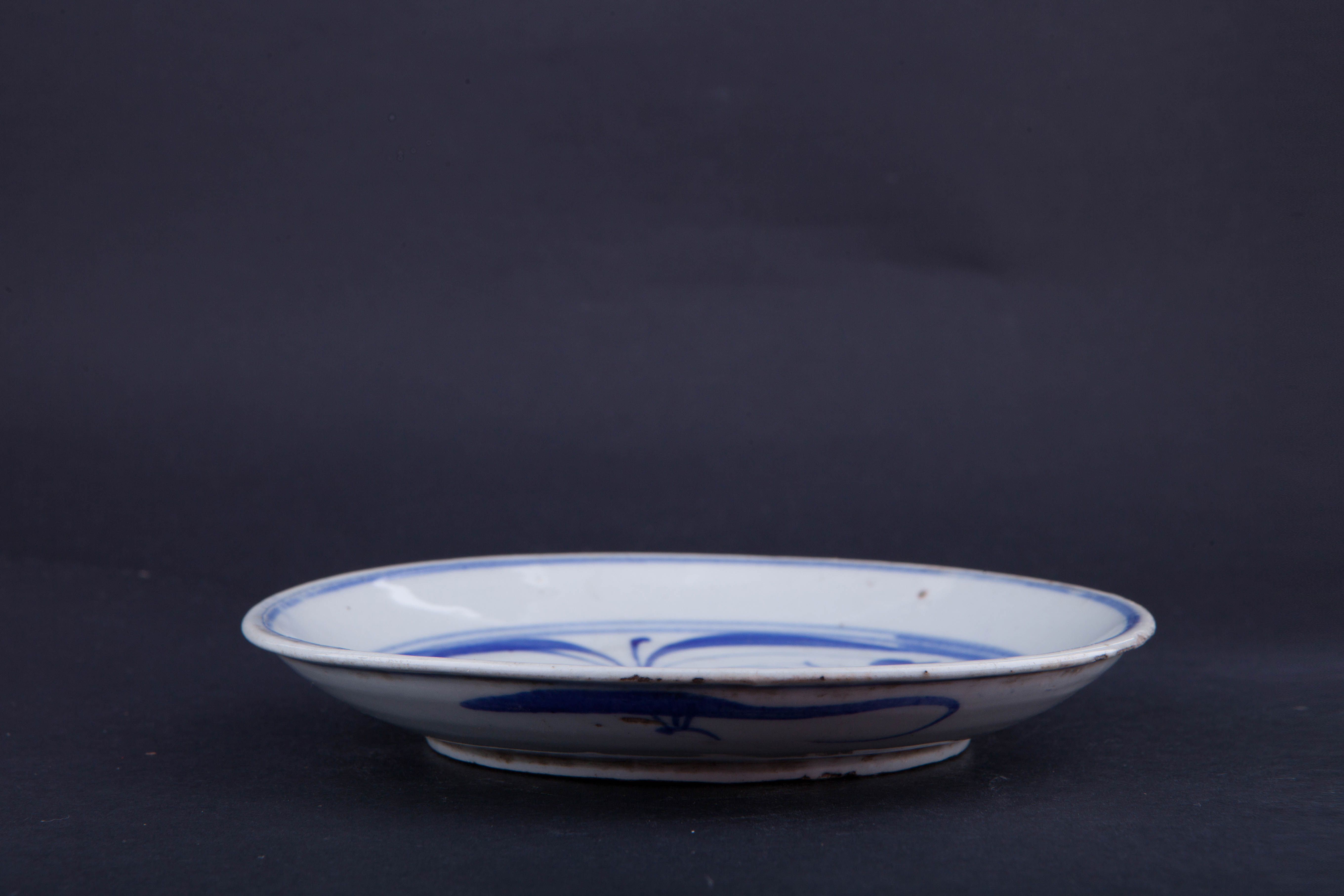 清青花花卉纹盘-24