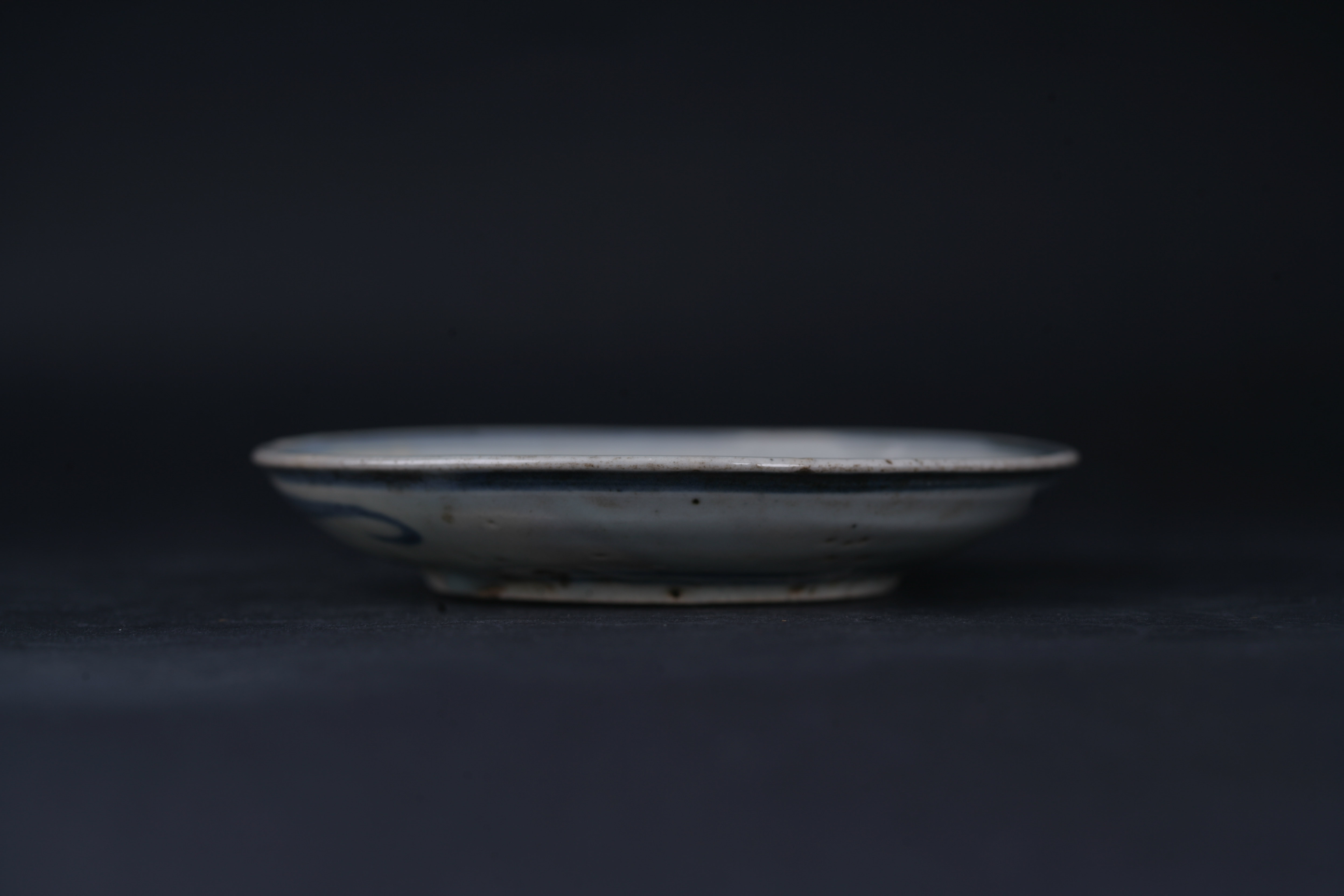 清青花芭蕉纹碟-138