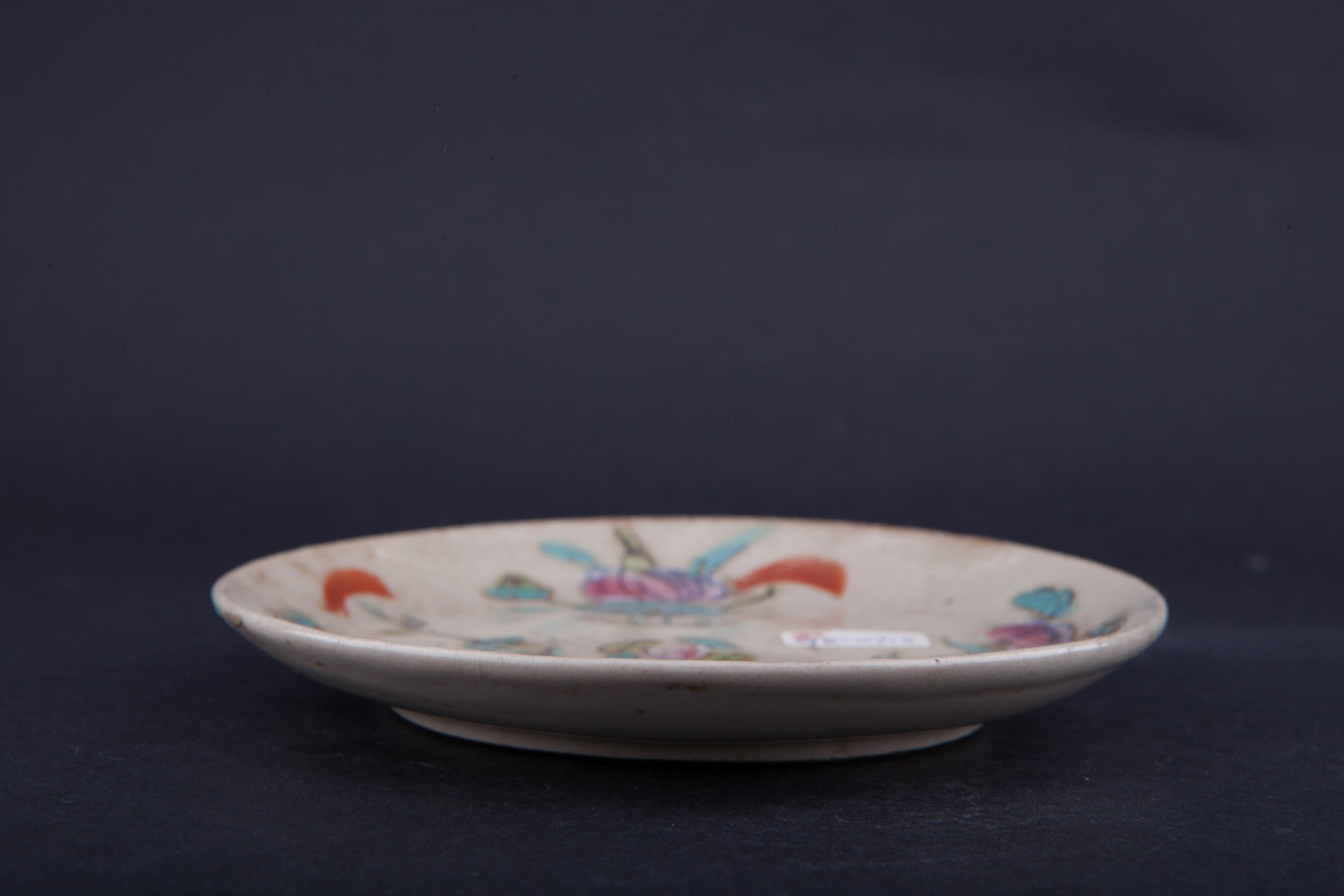 清粉彩四季花卉纹碟-45