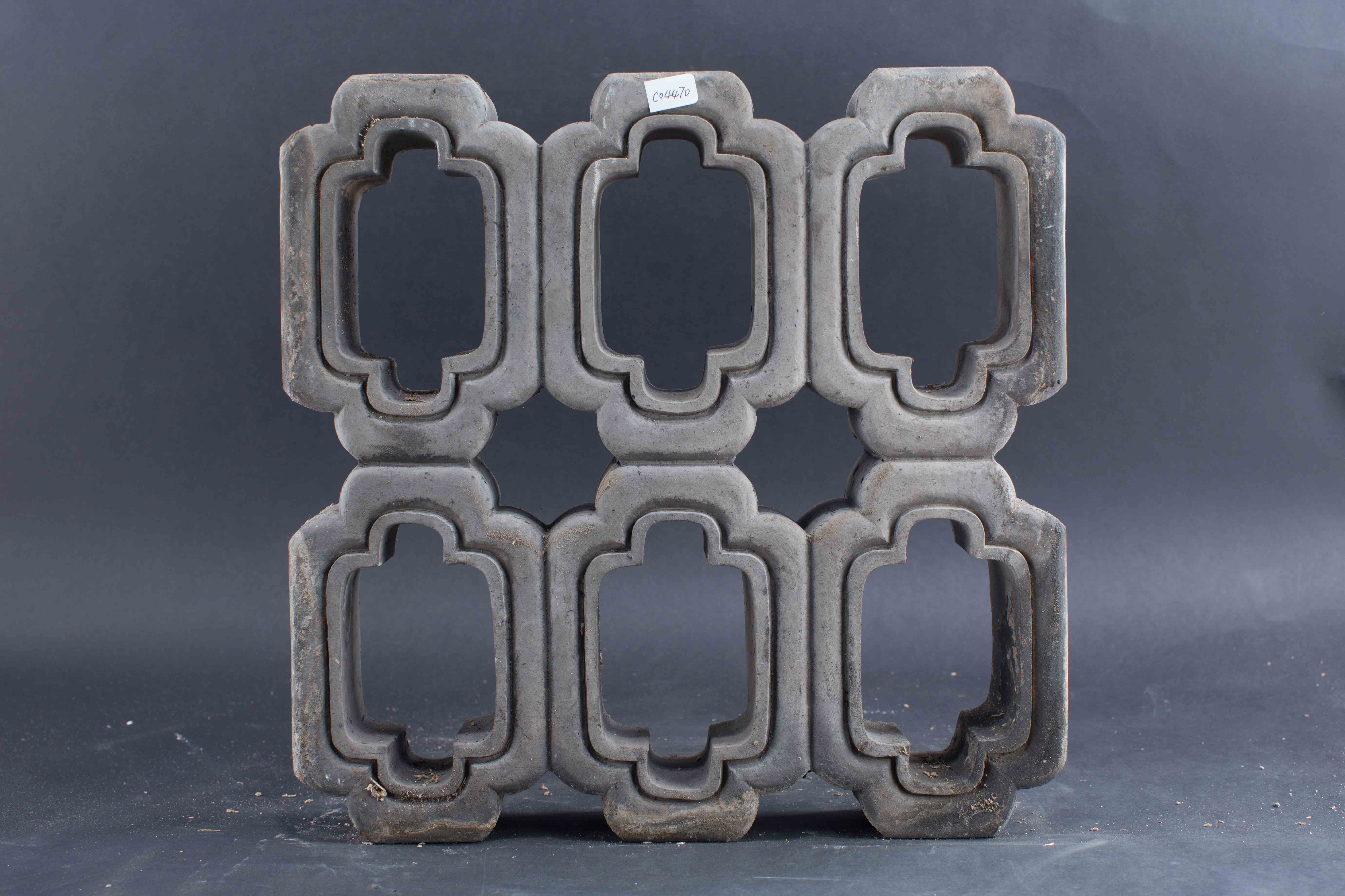 中华民国六通花卉形陶花窗-4