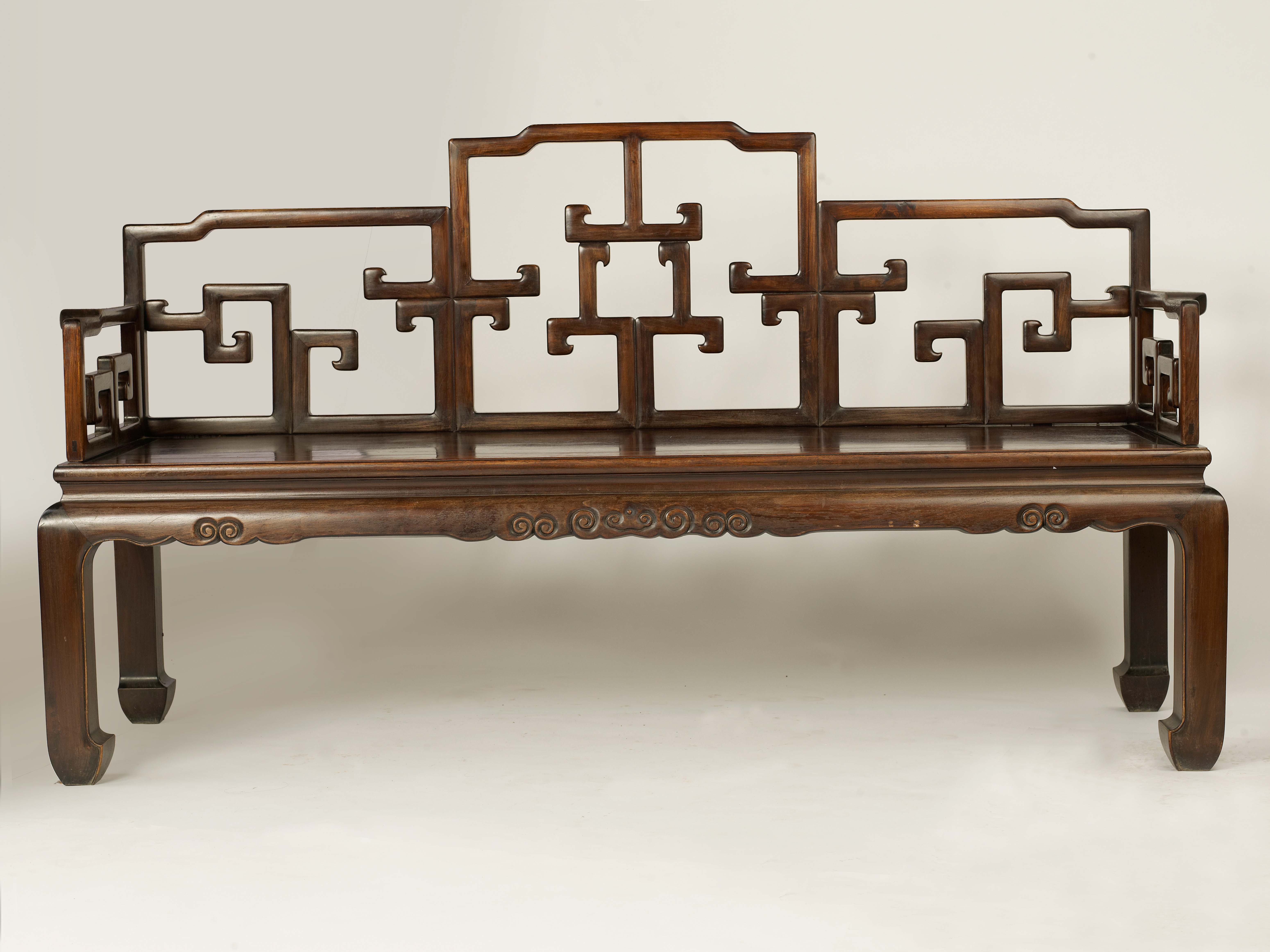 2006年酸枝木三人椅