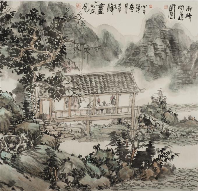 廊桥问道图68cm×68cm.jpg